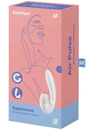 SATISFYER - SUPERNOVA LUFTPULSSTIMULATOR & VIBRATION WEISS - Druckwellen saugende Vibratoren