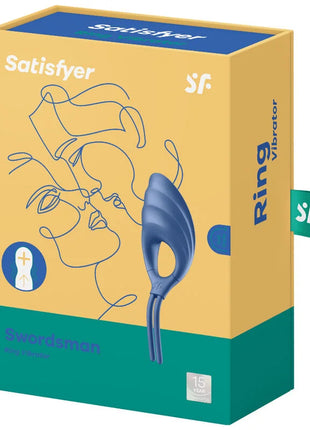 SATISFYER - SWORDSMAN RINGVIBRATOR GRÜN - Penisring mit Vibration
