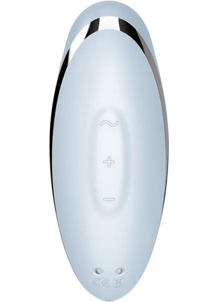 SATISFYER - TAP & CLIMAX 2 VIBRATOR & STIMULATOR BLAU - Auflegevibratoren