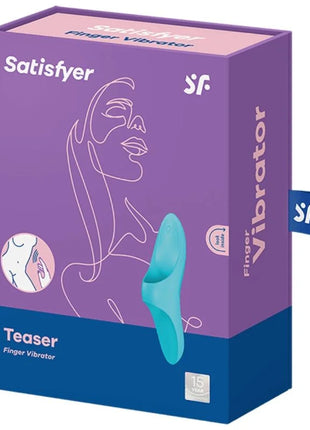 SATISFYER - TEASER FINGERVIBRATOR BLAUES LICHT - Fingervibrator