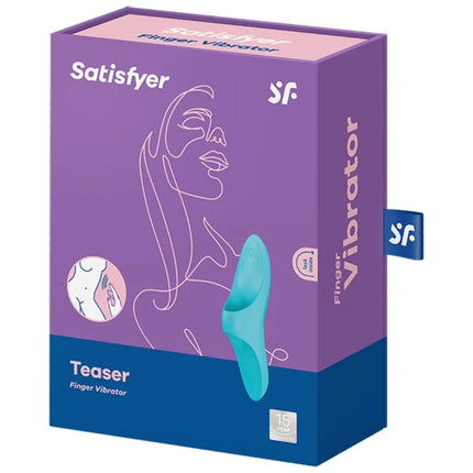 SATISFYER - TEASER FINGERVIBRATOR BLAUES LICHT - Fingervibrator