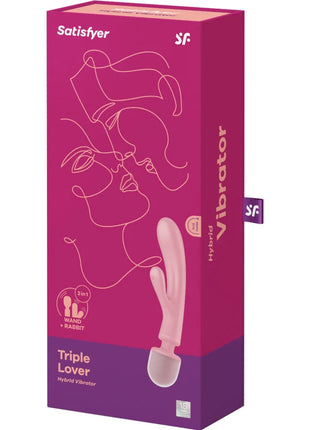 Satisfyer Triple Lover – 2-in-1 Rabbit-Vibrator & Massagestab mit 3 Motoren - Rabbit-Vibrator