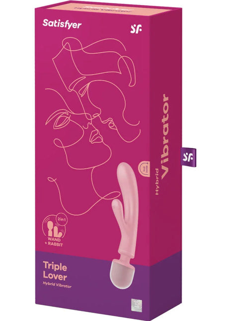 Satisfyer Triple Lover – 2-in-1 Rabbit-Vibrator & Massagestab mit 3 Motoren - Rabbit-Vibrator