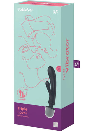 Satisfyer Triple Lover – 2-in-1 Rabbit-Vibrator & Massagestab mit 3 Motoren - Rabbit-Vibrator