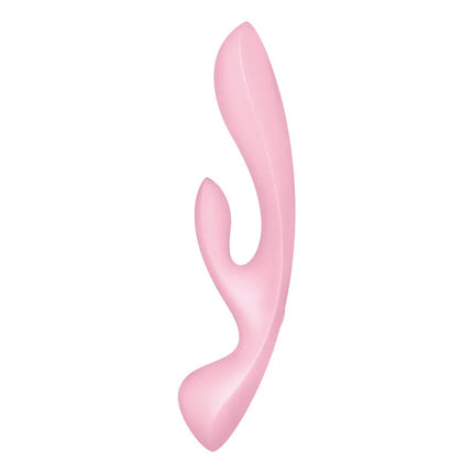 SATISFYER - TRIPLE OH HYBRID VIBRATION ROSA - Rabbit-Vibratoren