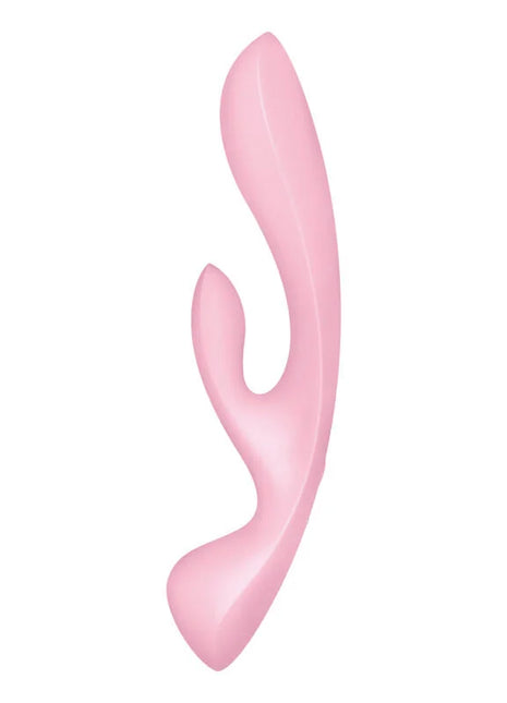 SATISFYER - TRIPLE OH HYBRID VIBRATION ROSA - Rabbit-Vibratoren