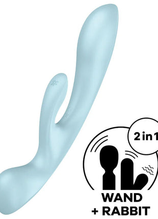 SATISFYER - TRIPLE OH HYBRID VIBRATION ROSA - Rabbit-Vibratoren