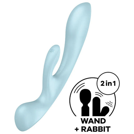 SATISFYER - TRIPLE OH HYBRID VIBRATION ROSA - Rabbit-Vibratoren