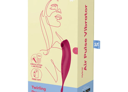 SATISFYER - TWIRLING PRO+ AIR PULSE - STIMULATOR & VIBRATOR - APP - Druckwellenvibratoren