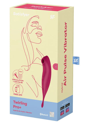 SATISFYER - TWIRLING PRO+ AIR PULSE - STIMULATOR & VIBRATOR - APP - Druckwellenvibratoren