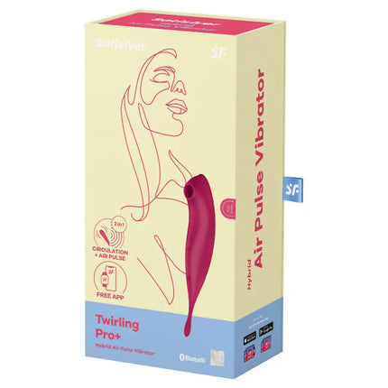 SATISFYER - TWIRLING PRO+ AIR PULSE - STIMULATOR & VIBRATOR - APP - Druckwellenvibratoren