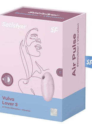 SATISFYER - VULVA LOVER 3 LUFTPULSSTIMULATOR & VIBRATOR SCHWARZ - Druckwellen saugende Vibratoren