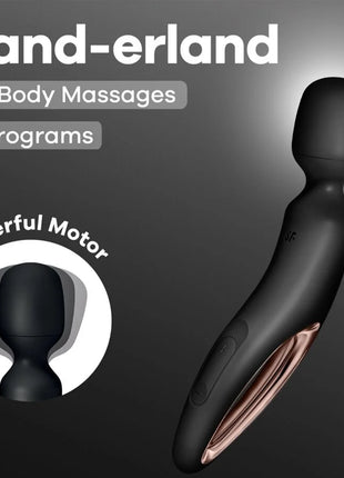 SATISFYER - WAND ERLAND VIBRIERENDES MASSAGER SCHWARZ