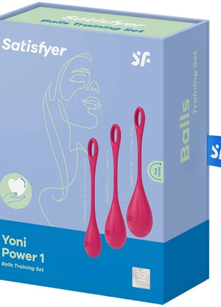 SATISFYER - YONI POWER 1 TRAININGSSET ROT - Yoni Eier