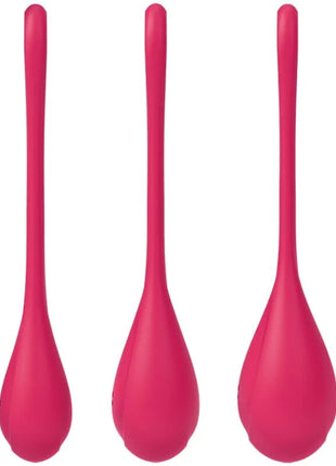 SATISFYER - YONI POWER 1 TRAININGSSET ROT - Yoni Eier