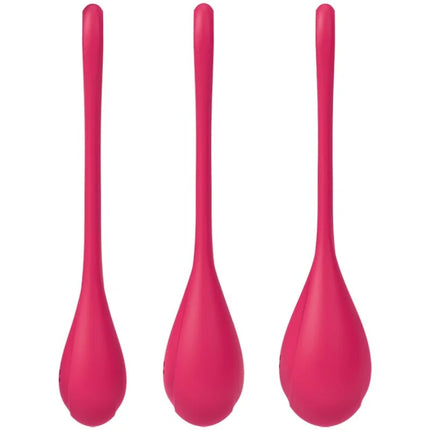 SATISFYER - YONI POWER 1 TRAININGSSET ROT - Yoni Eier
