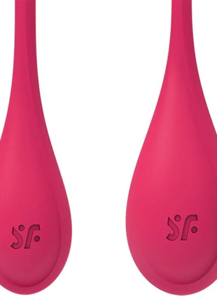 SATISFYER - YONI POWER 1 TRAININGSSET ROT - Yoni Eier