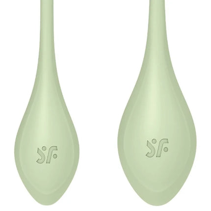 SATISFYER - YONI POWER 2 TRAININGSSET GRÜN - Yoni Eier