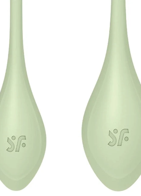 SATISFYER - YONI POWER 2 TRAININGSSET GRÜN - Yoni Eier