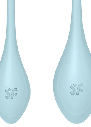 SATISFYER - YONI POWER 2 TRAININGSSET BLAU - Yoni Eier