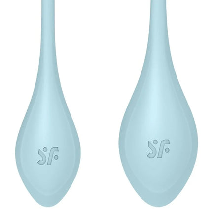 SATISFYER - YONI POWER 2 TRAININGSSET BLAU - Yoni Eier