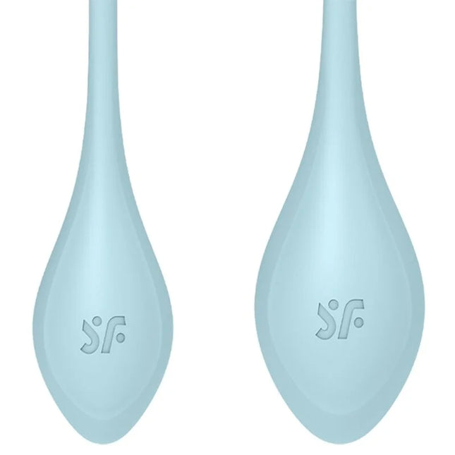SATISFYER - YONI POWER 2 TRAININGSSET BLAU - Yoni Eier