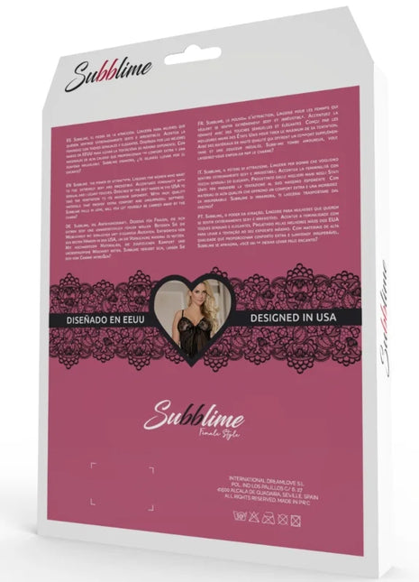 Schwarze Blumenspitze Dessous-Set – Luxuriöses Design für Besondere Anlässe