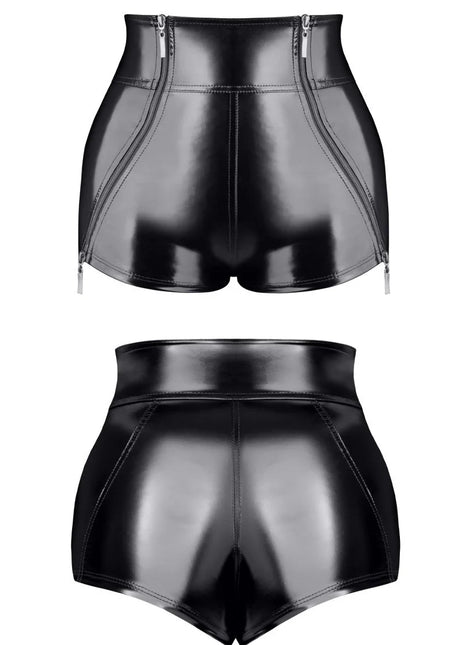 schwarze Damen Shorts TDMona001 von Demoniq Total Domination Collection - S / schwarz - Panty / Shorty
