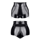 schwarze Damen Shorts TDMona001 von Demoniq Total Domination Collection - S / schwarz - Panty / Shorty