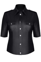 schwarze Jacke TDLotte001 von Demoniq Total Domination Collection - S / Black - Jacke