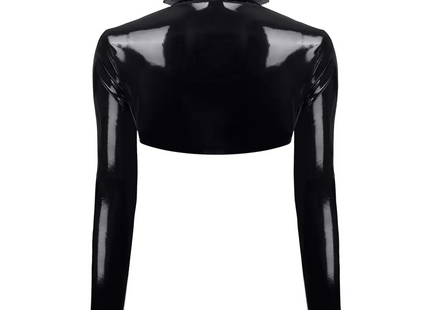 schwarze kurze Jacke TDNele001 von Demoniq Total Domination Collection - Jacke