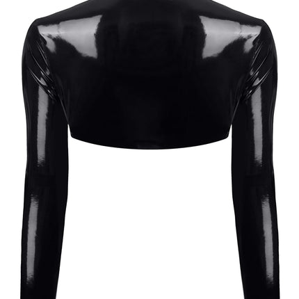 schwarze kurze Jacke TDNele001 von Demoniq Total Domination Collection - Jacke