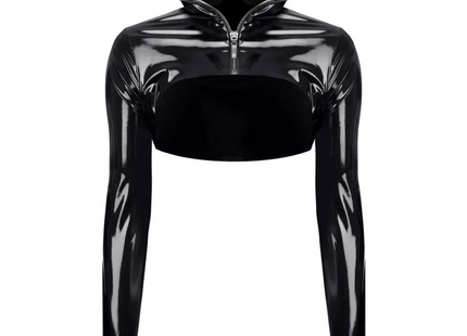 schwarze kurze Jacke TDNele001 von Demoniq Total Domination Collection - S / schwarz - Jacke