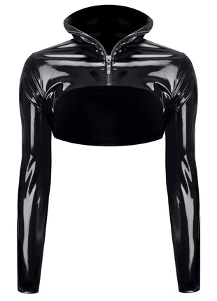 schwarze kurze Jacke TDNele001 von Demoniq Total Domination Collection - S / schwarz - Jacke