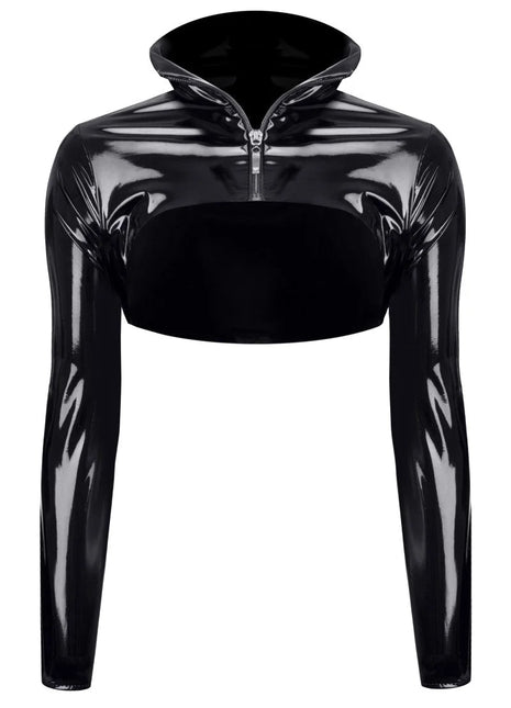 schwarze kurze Jacke TDNele001 von Demoniq Total Domination Collection - S / schwarz - Jacke