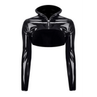 schwarze kurze Jacke TDNele001 von Demoniq Total Domination Collection - S / schwarz - Jacke