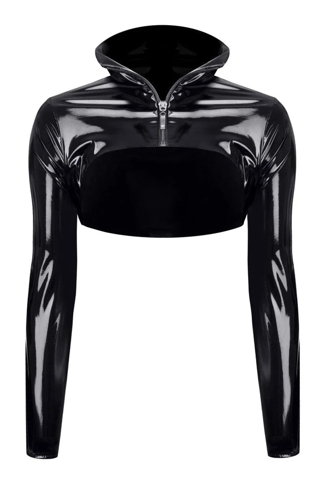 schwarze kurze Jacke TDNele001 von Demoniq Total Domination Collection - S / schwarz - Jacke