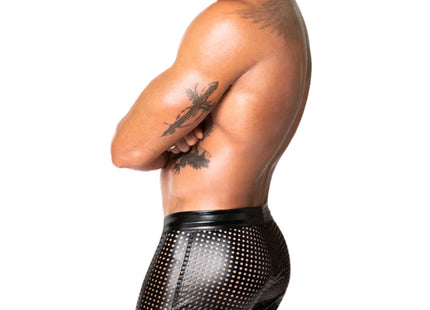 schwarze Shorts H077 von Noir Handmade Chaos Collection - Herren-Shorts