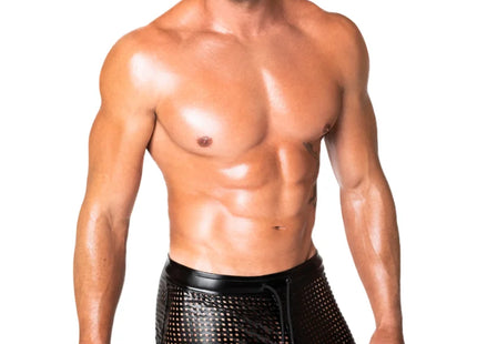 schwarze Shorts H077 von Noir Handmade Chaos Collection - Herren-Shorts