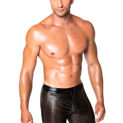 schwarze Shorts H077 von Noir Handmade Chaos Collection - Herren-Shorts