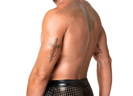 schwarze Shorts H079 von Noir Handmade Chaos Collection - Herren-Shorts
