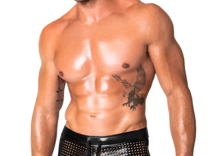 schwarze Shorts H079 von Noir Handmade Chaos Collection - Herren-Shorts