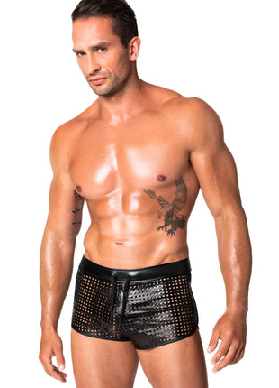 schwarze Shorts H079 von Noir Handmade Chaos Collection - Herren-Shorts
