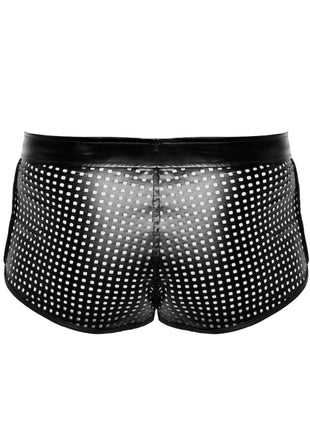 schwarze Shorts H079 von Noir Handmade Chaos Collection - Herren-Shorts