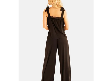 schwarzer 2-teilger Pyjama KA922334 von Kalimo - Schlafanzug/Hausanzug