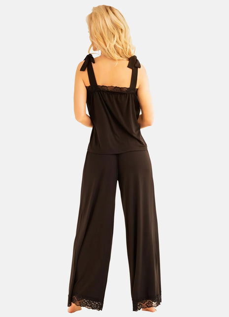 schwarzer 2-teilger Pyjama KA922334 von Kalimo - Schlafanzug/Hausanzug