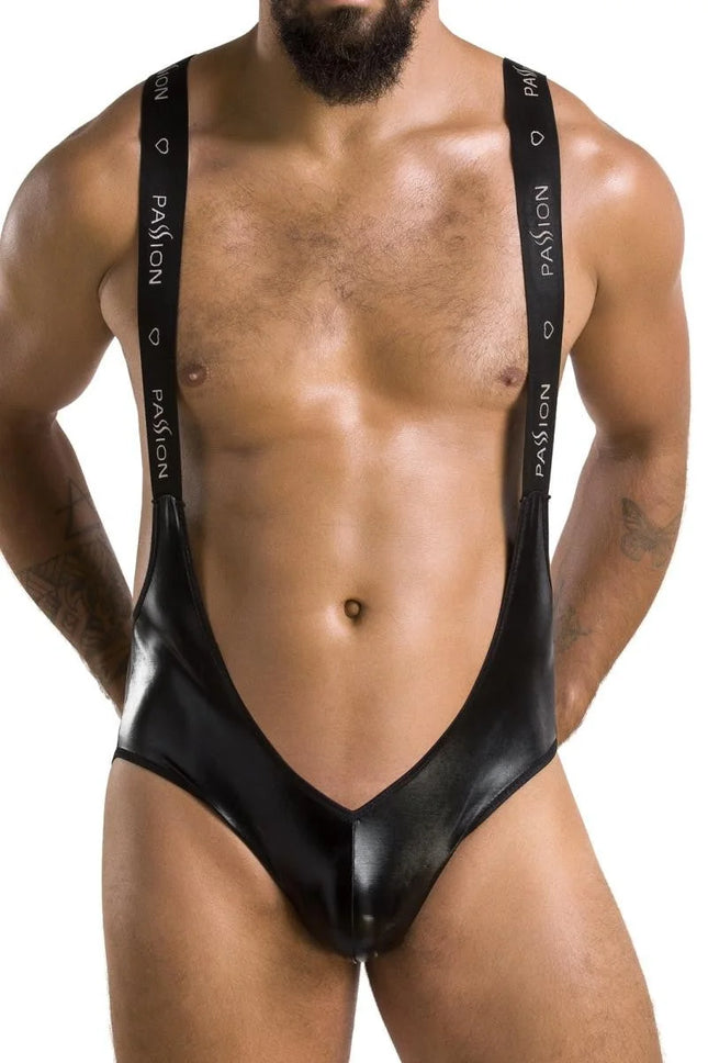 schwarzer Body ouvert 027 von Passion - S/M / schwarz - Herren-Body