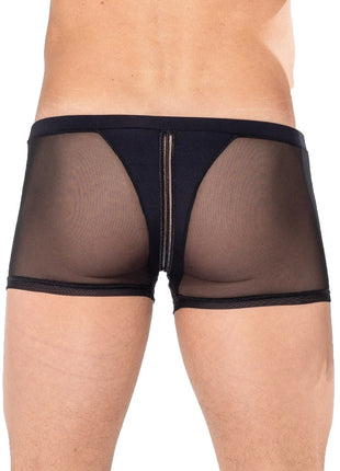 schwarzer Boxer Shorts 2201-67 von Look Me - Herren-Shorts