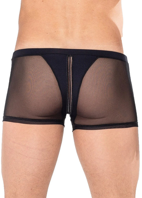 schwarzer Boxer Shorts 2201-67 von Look Me - Herren-Shorts