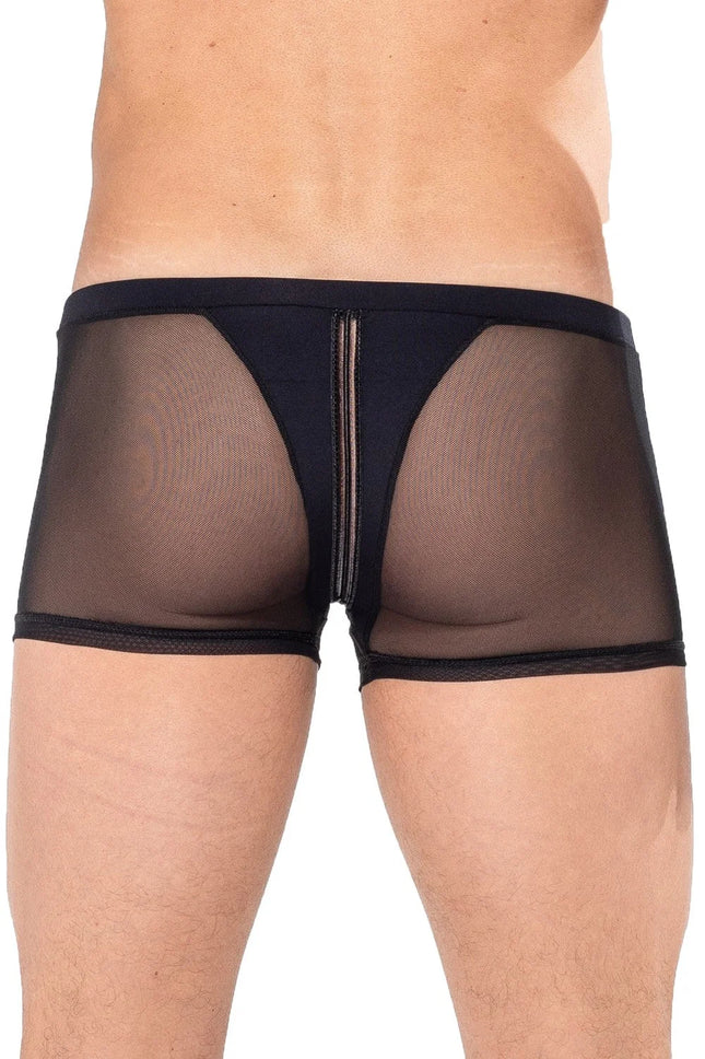 schwarzer Boxer Shorts 2201-67 von Look Me - Herren-Shorts